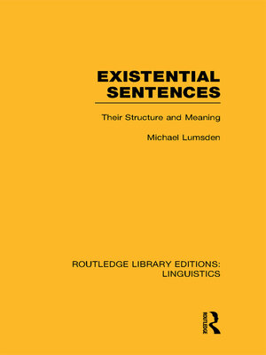 cover image of Existential Sentences